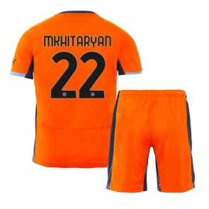 Maillot de foot Inter Milan Henrikh Mkhitaryan #22 Troisième enfant 2023-24 Manches Courte (+ pantalon court)